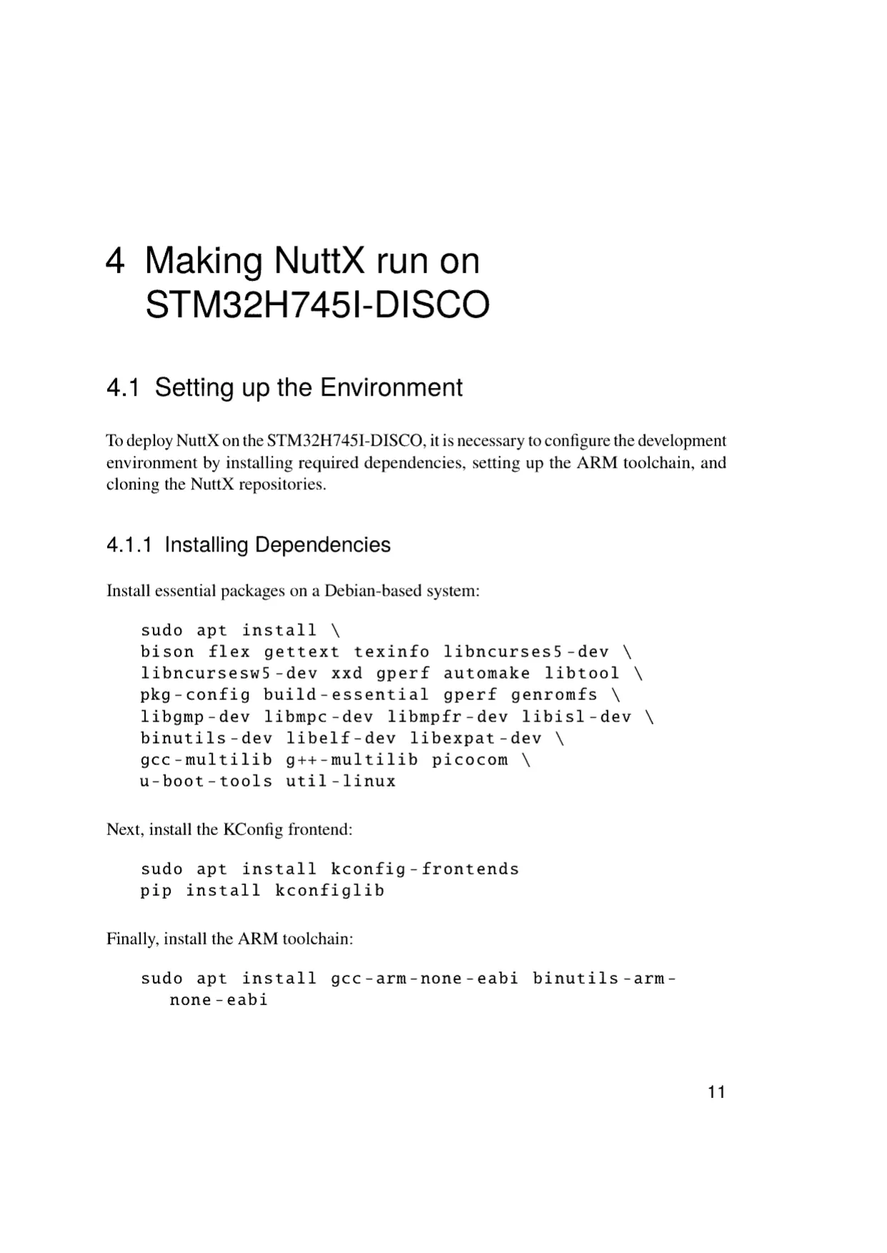 NuttX on the dual-core STM32H745I-DISCO, page 12 of 48
