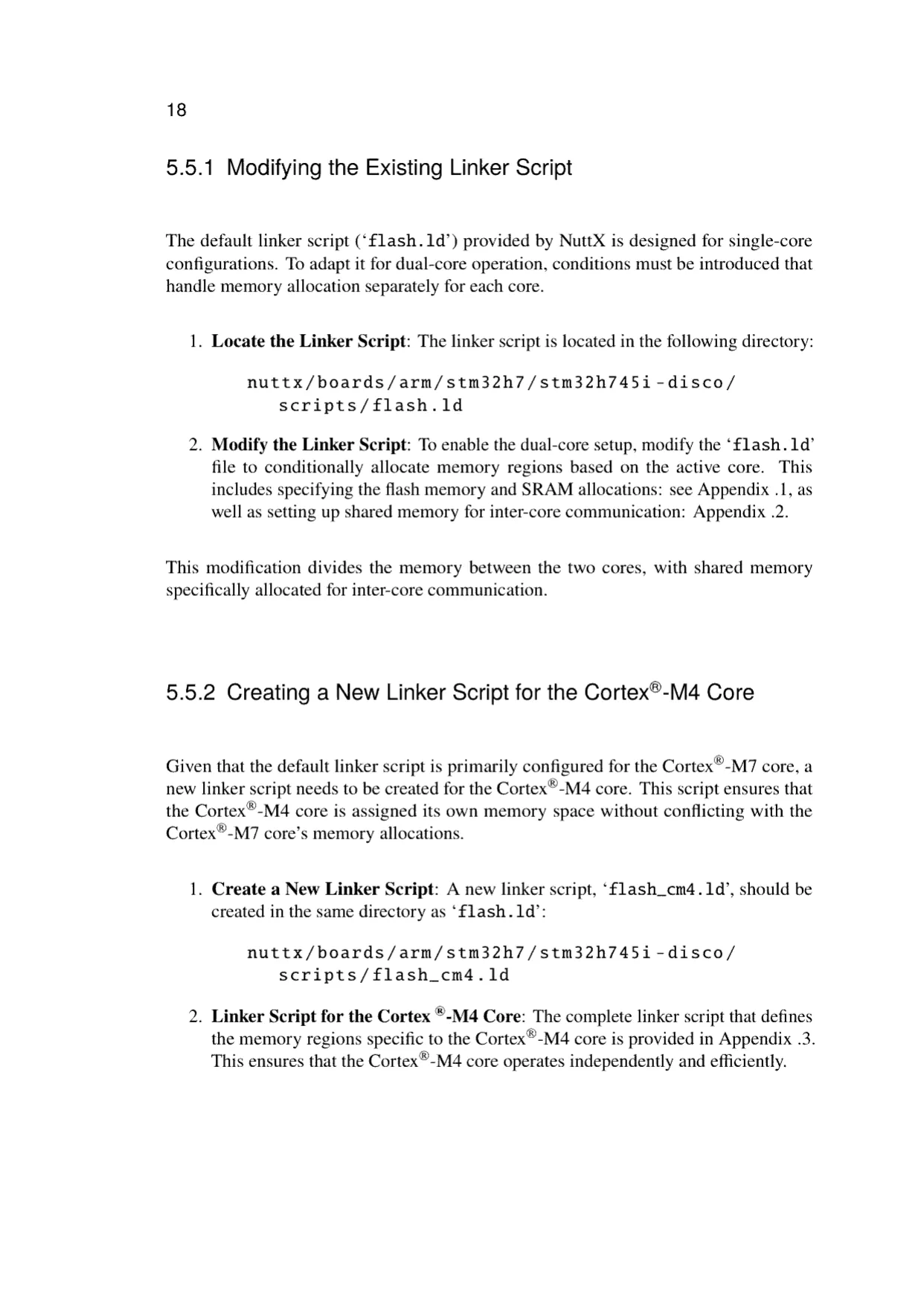 Thesis page: 5.5 Linker script