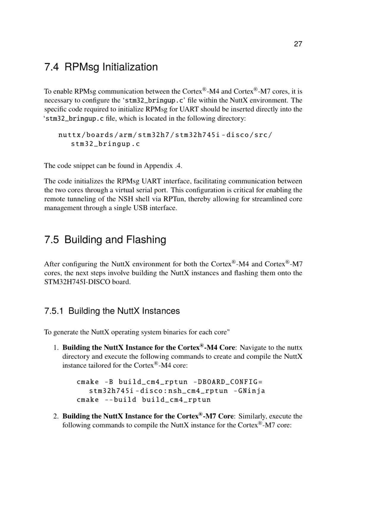 NuttX on the dual-core STM32H745I-DISCO, page 28 of 48